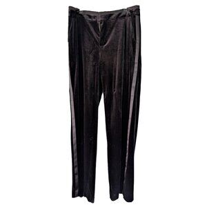 Women's XL Laundry by Shelli Segal Wide Leg Velvet Tuxedo Trousers